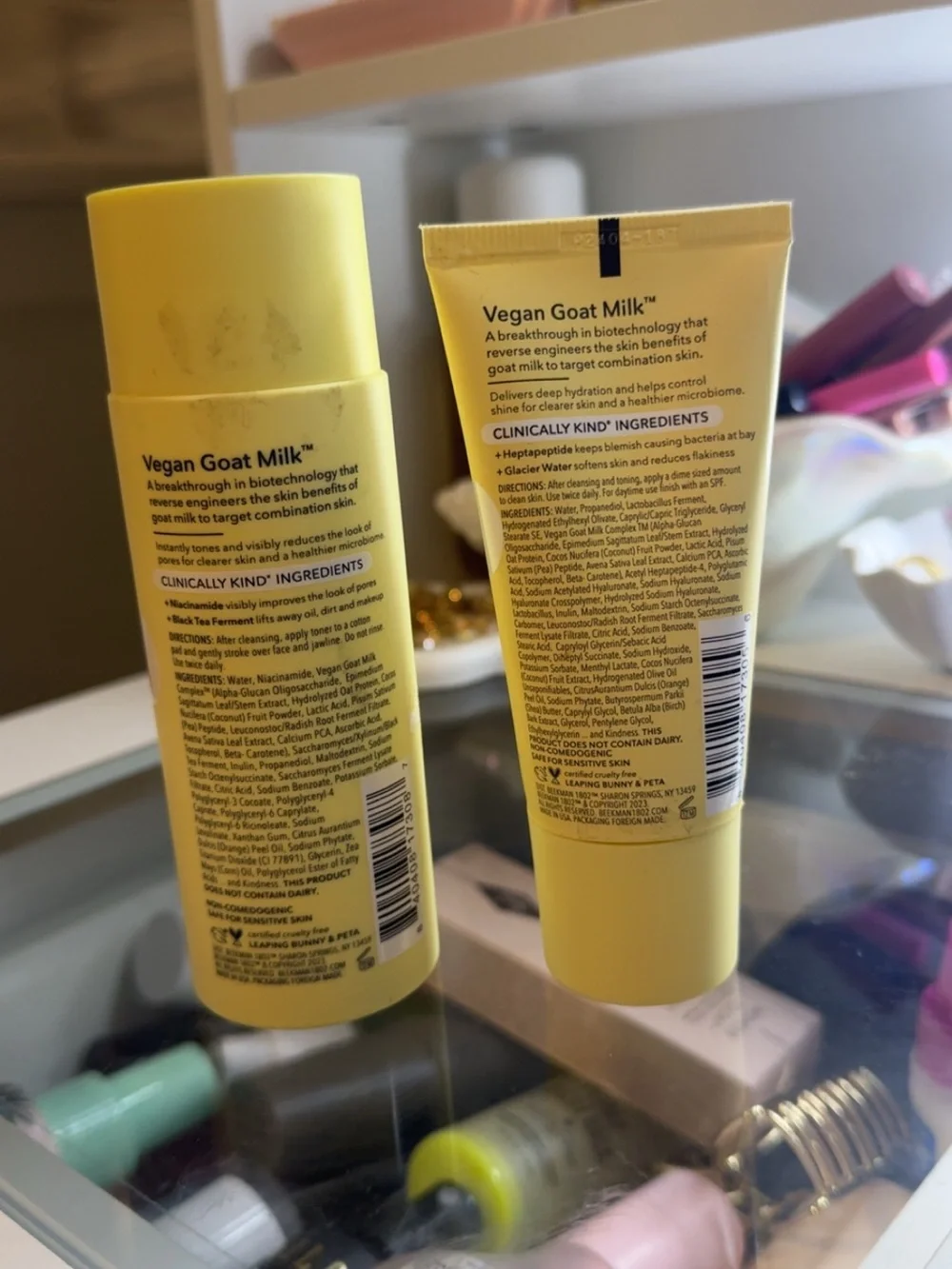 Beekman 1802 Vegan Goat Milk Toner and Moisturizer for Combination Skin